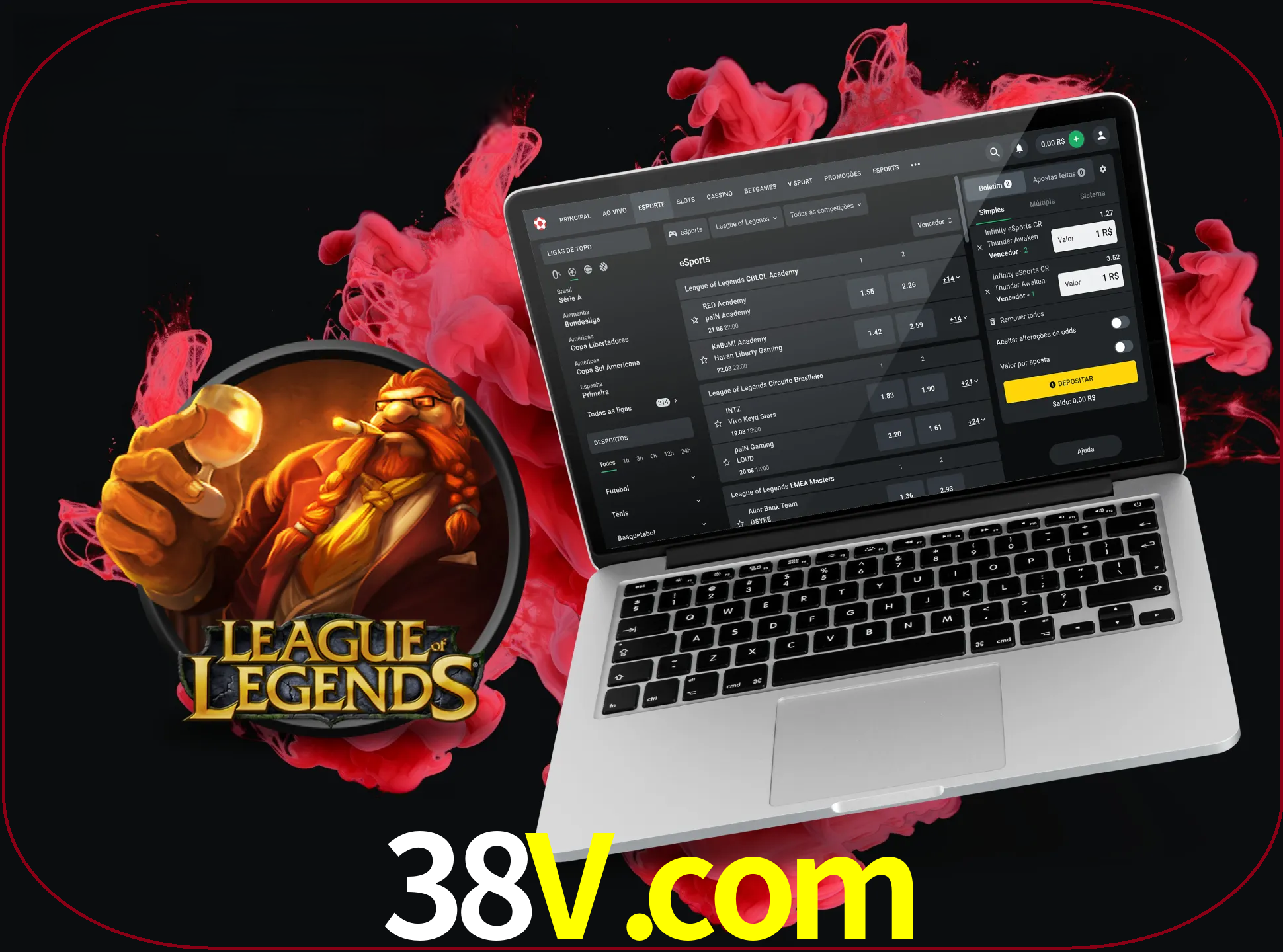 Se é um fã deste jogo, muitos torneios fantásticos que o vão surpreender estão disponíveis no 38v.