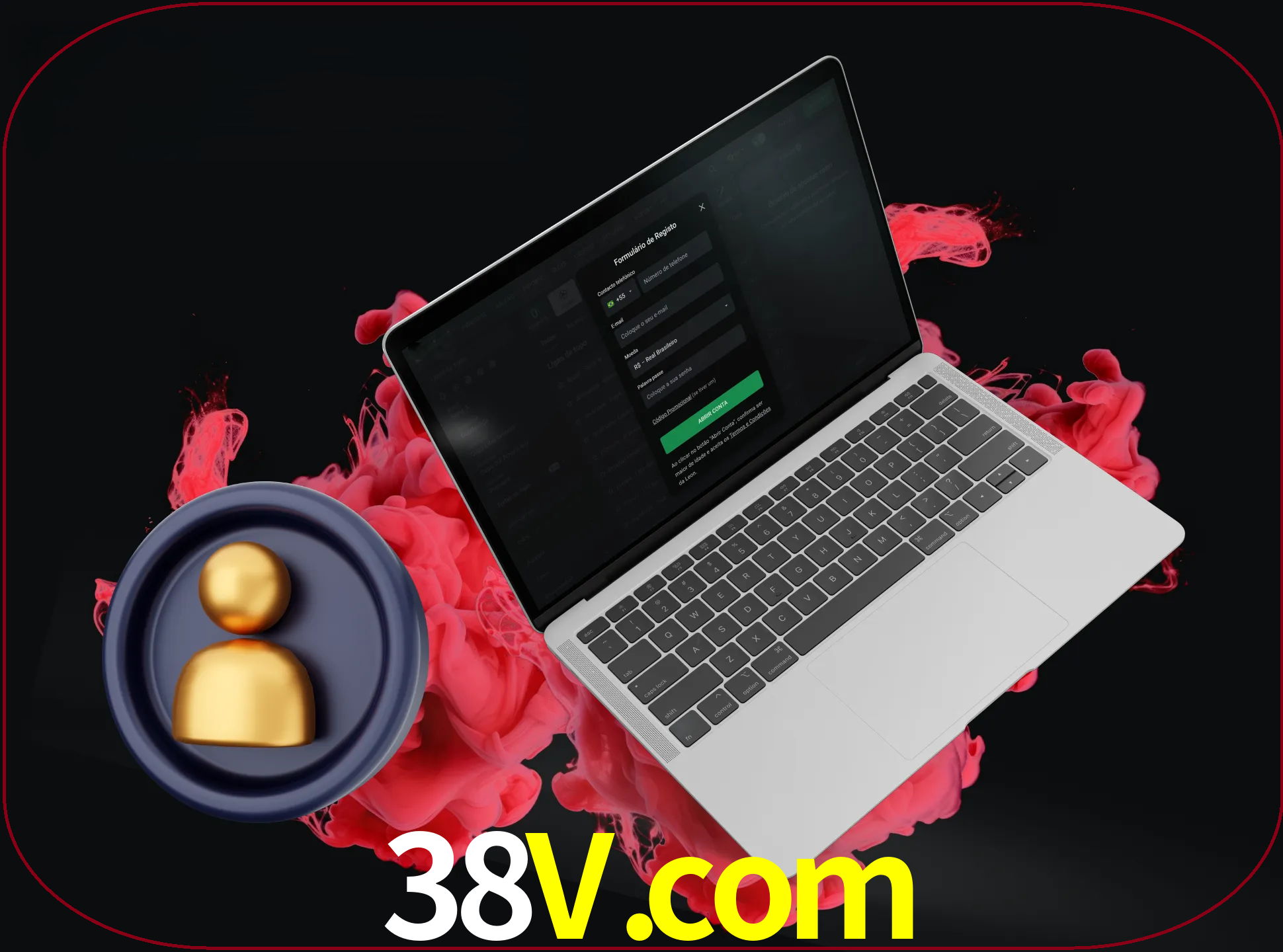 No cabeçalho do site 38v, clique no botão que o levará a um formulário especial onde terá de introduzir as suas informações actuais.