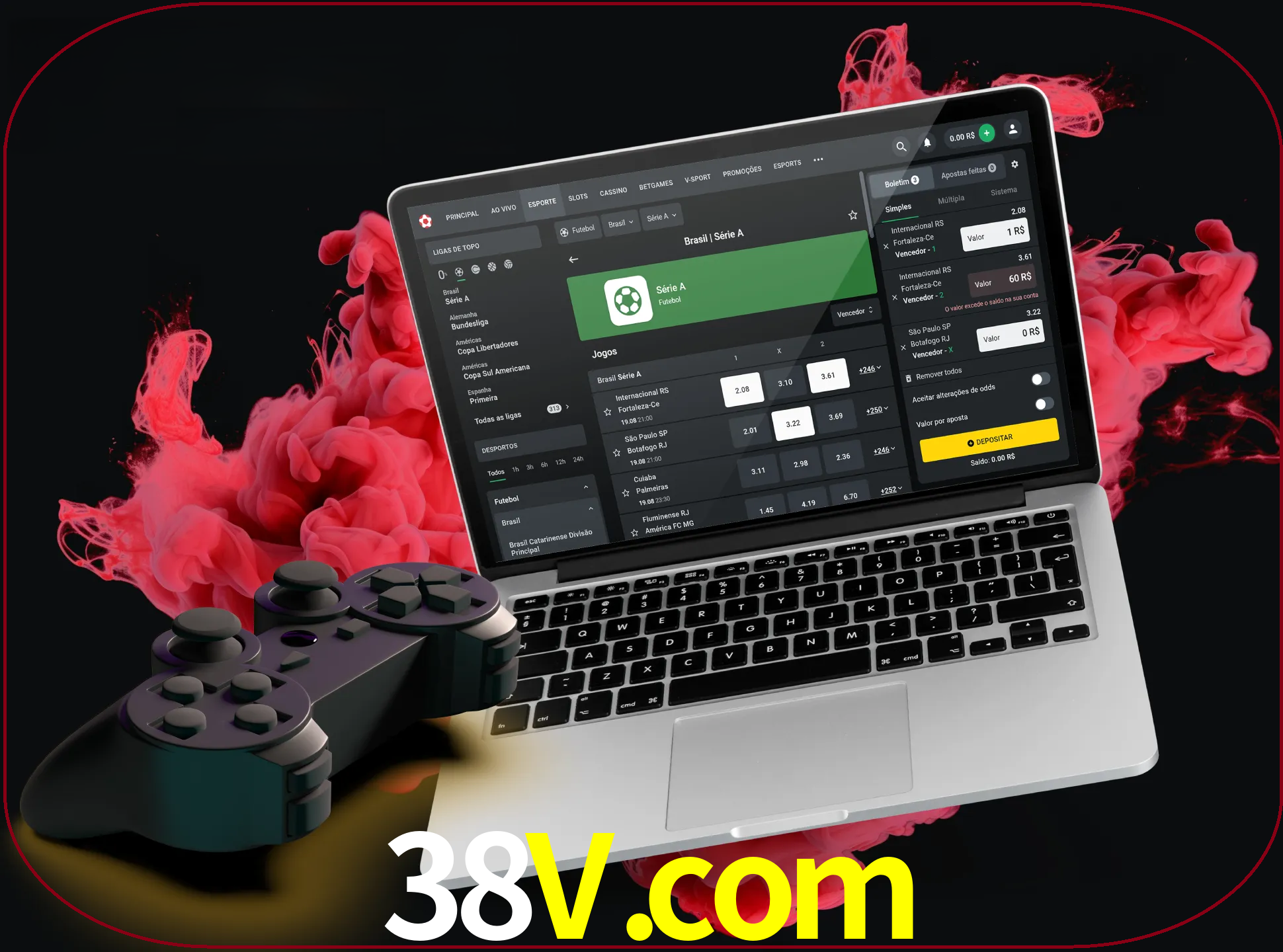 Visite a secção especial de jogos de vídeo em 38v para descobrir em que jogos pode apostar e ganhar muito dinheiro.